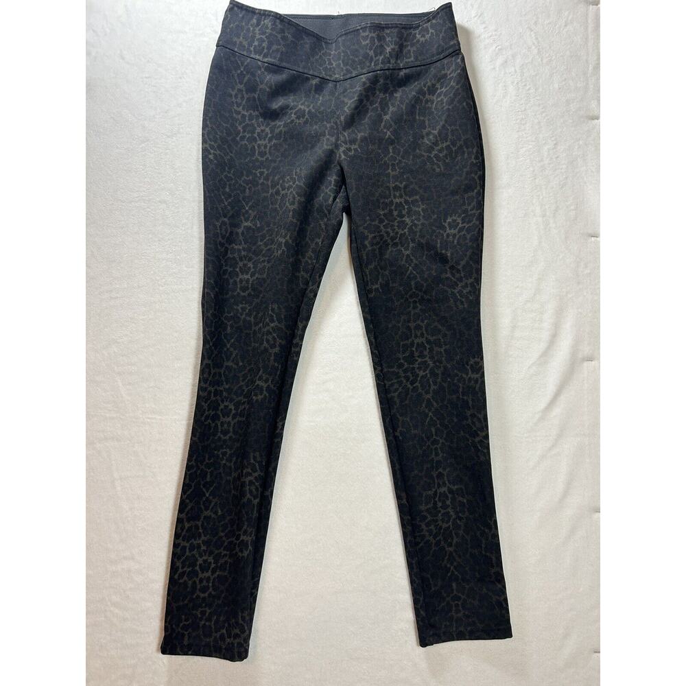 MeMoi cheetah print black Shaping Leggings pull-on size M/L women